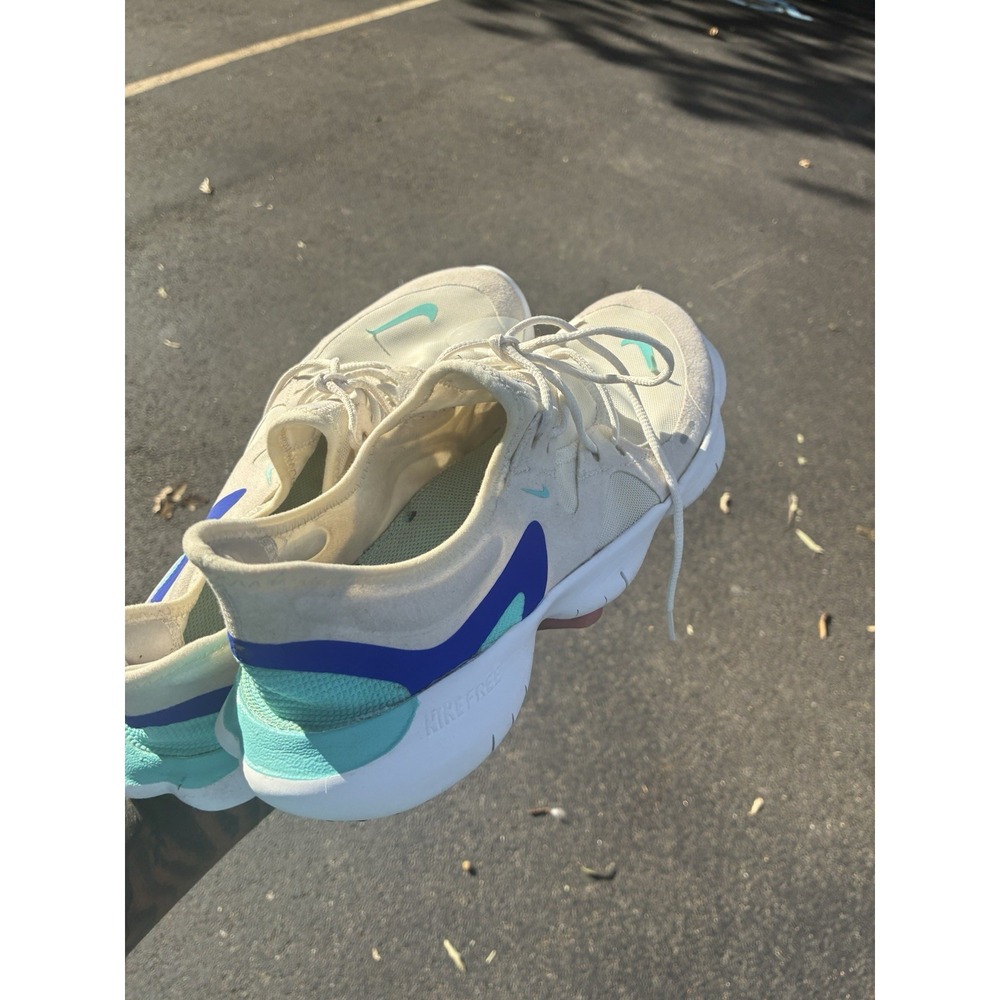 Nike FREE RN 5.0 AQ1316-103 Athletic Sneaker Women 11 White Knit Sports Running
